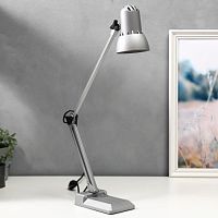 Светильник настольный на подставке Е27 40Вт Серебро картинка 